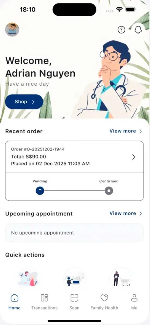 Pathomics Health app app screen 2