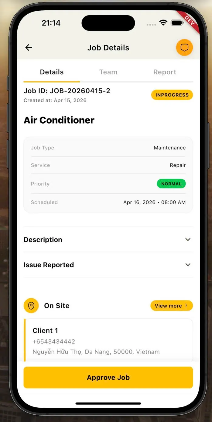 SITETREK app screen 4