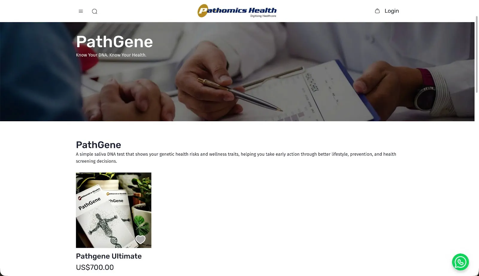 Pathomics Health screen 3