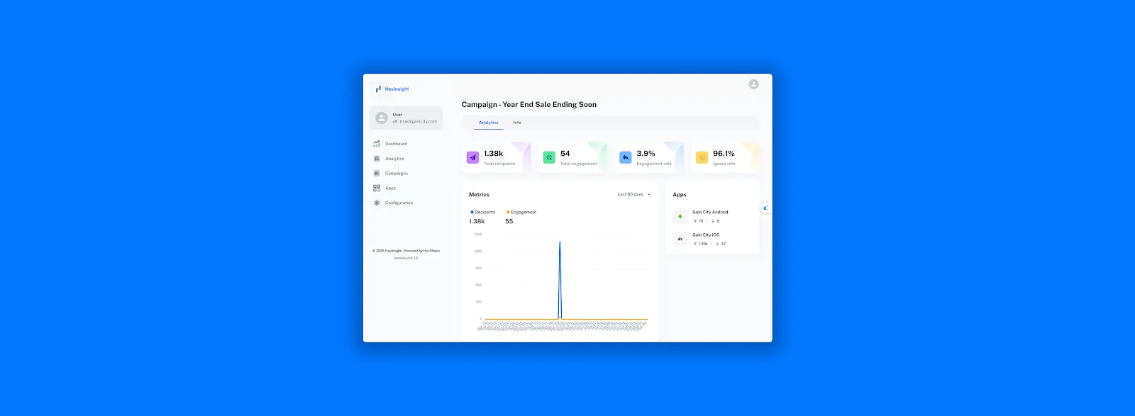 HeyInsight — App Store and Google Play metrics in one view